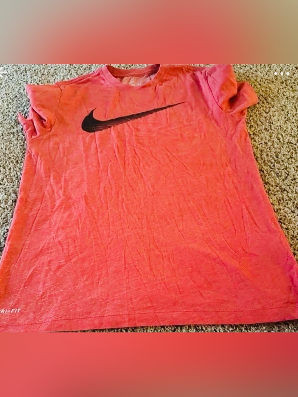 Nike men's Red Dri-FIT Short Sleeve Tee